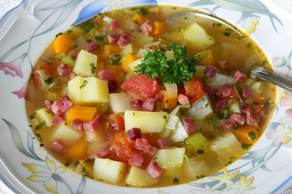 Bunte Kartoffelsuppe