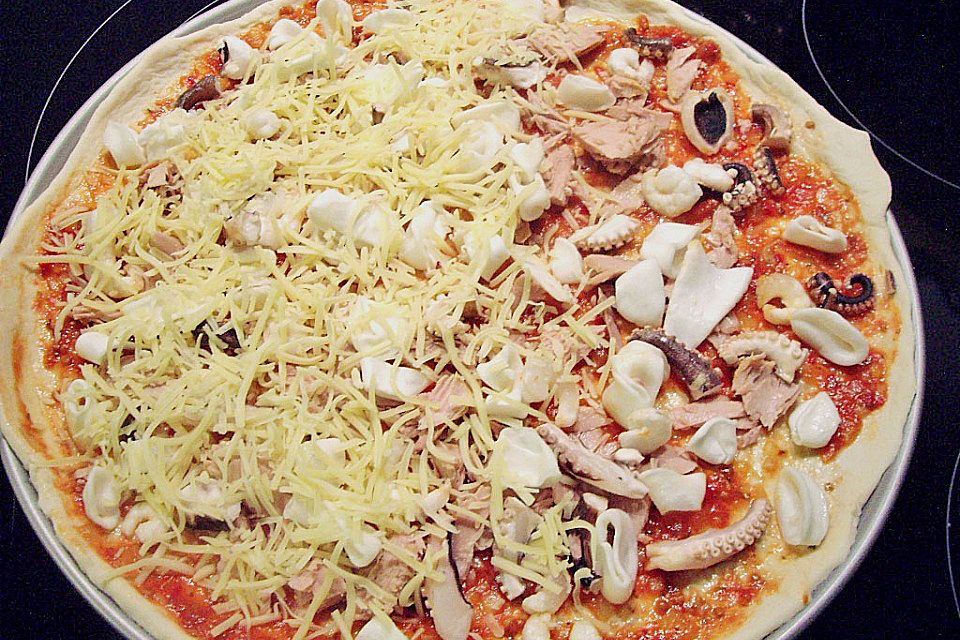 Meeresfrüchte - Pizza