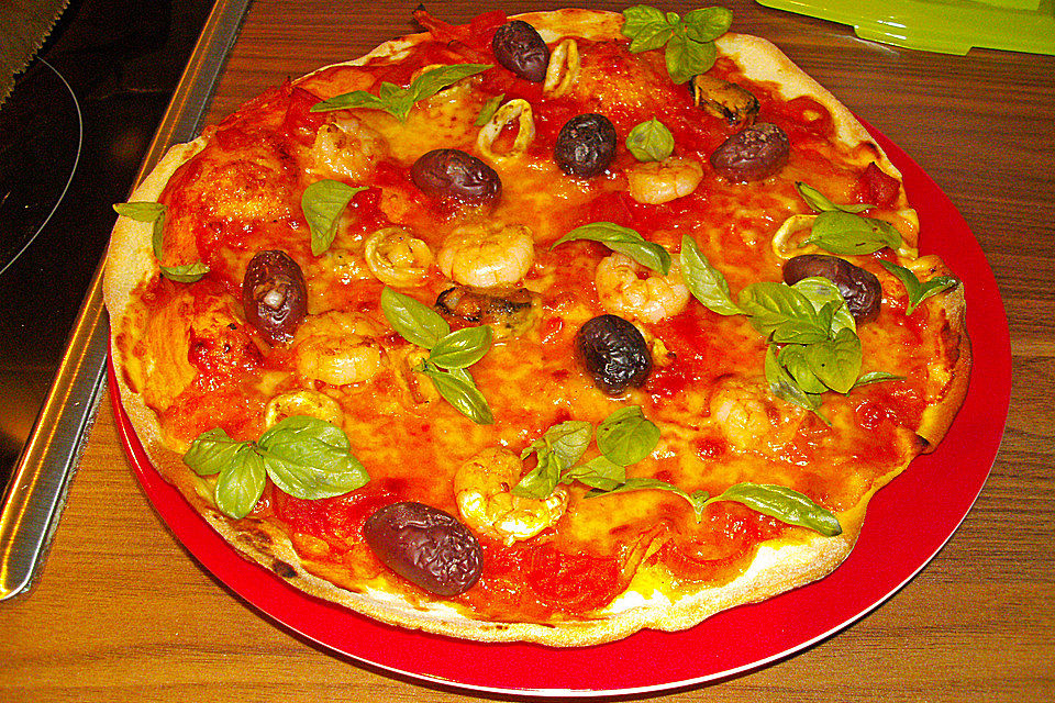 Meeresfrüchte - Pizza