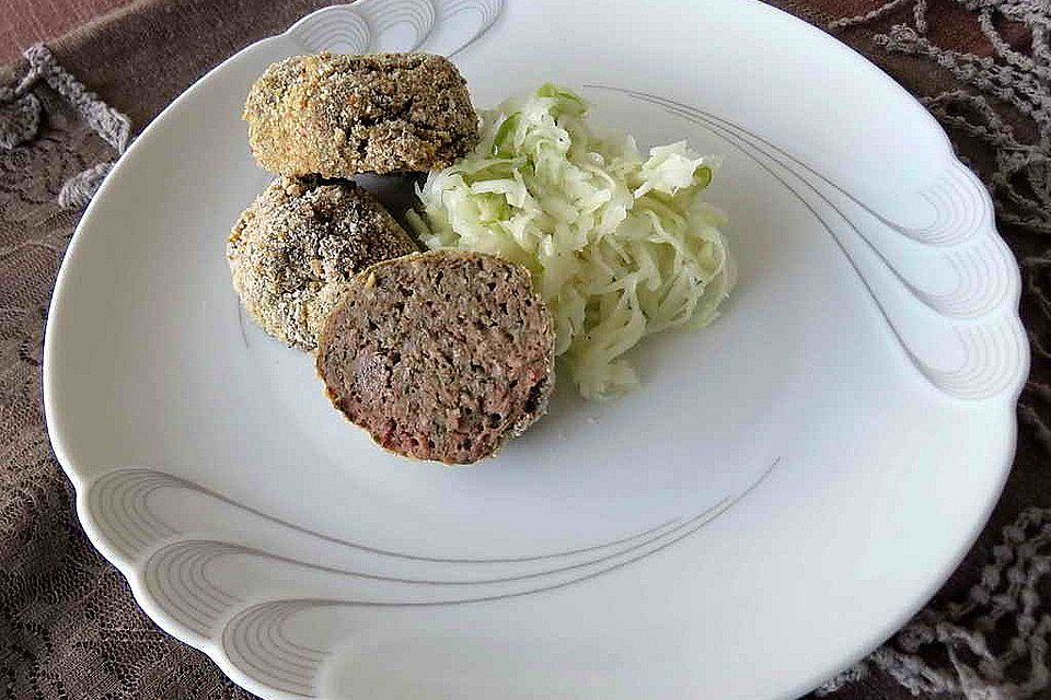 Gebackene Leberknödel