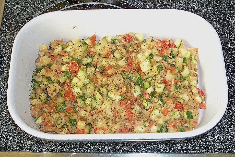 Fischfilet überbacken, mit Tomaten