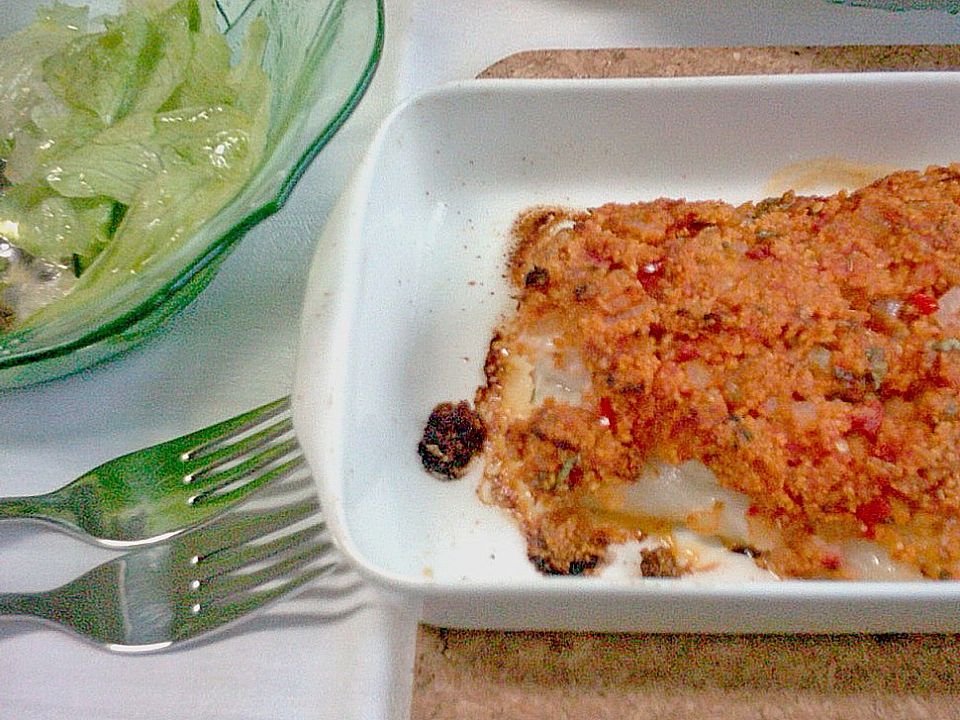 Fischfilet überbacken, mit Tomaten von küchenfee| Chefkoch