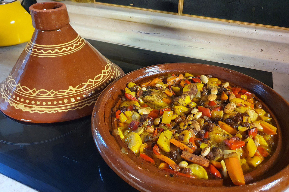 Rosinenkinds Hähnchen-Tajine