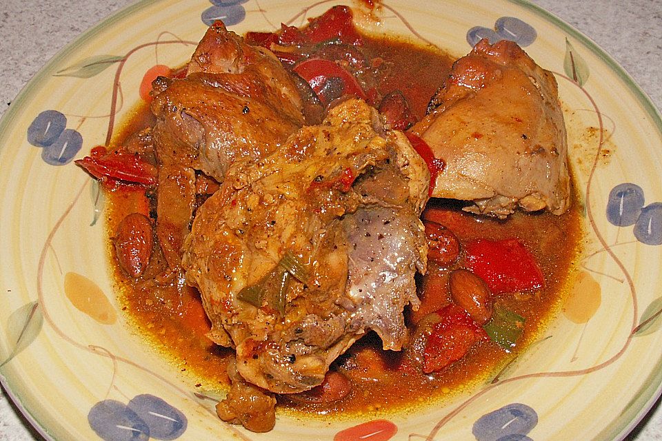 Rosinenkinds Hähnchen-Tajine