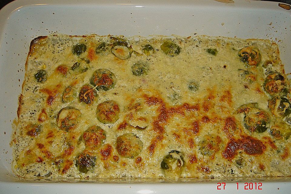 Rosenkohl, überbacken