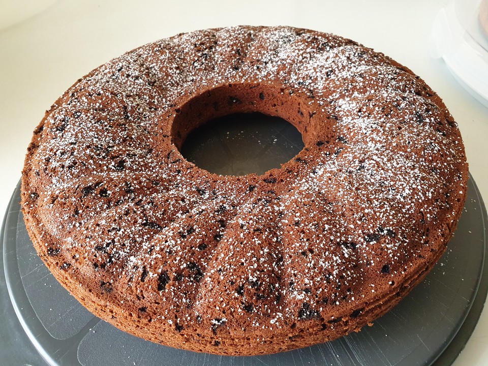 Rotweinkuchen Schokoglasur