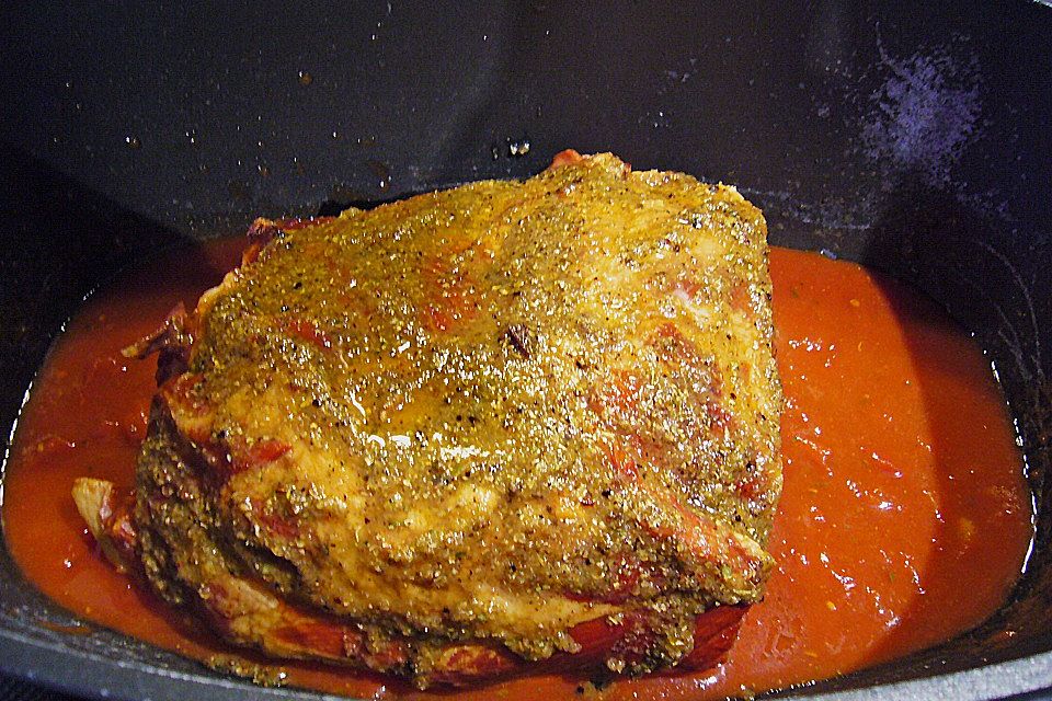 Kasseler mit Knoblauchkruste Kasseler mit Knoblauchkruste