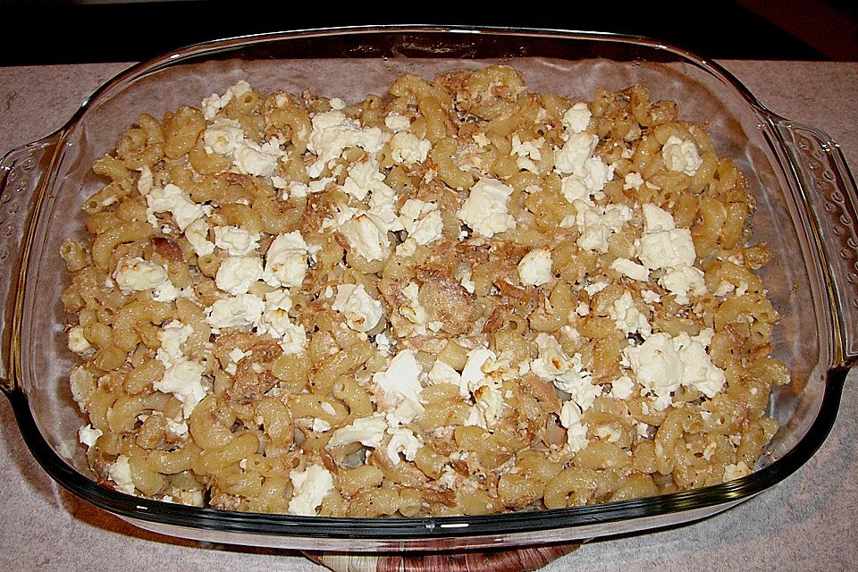 Spaghetti - Feta - Thunfisch - Auflauf