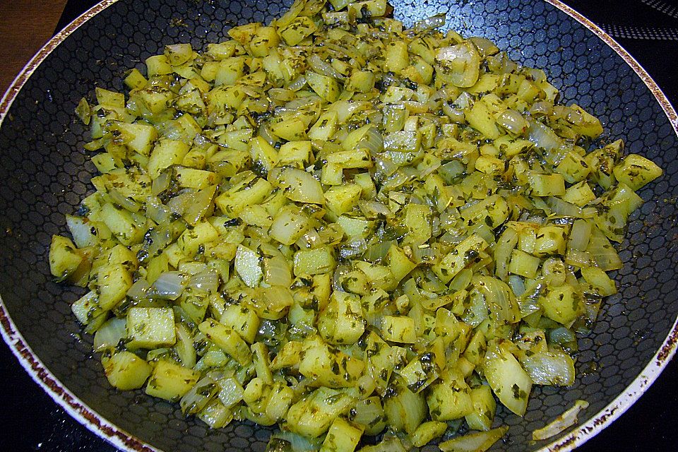 Paprika gefüllt mit Kartoffeln