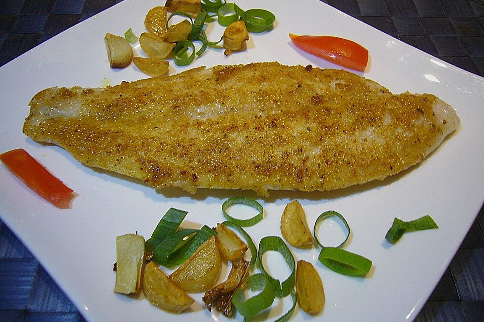 Fisch in Knoblauchöl