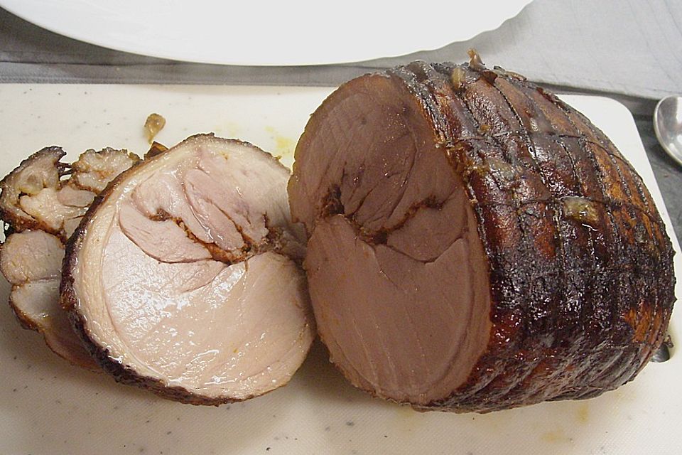 Spanferkelbraten in Biersauce