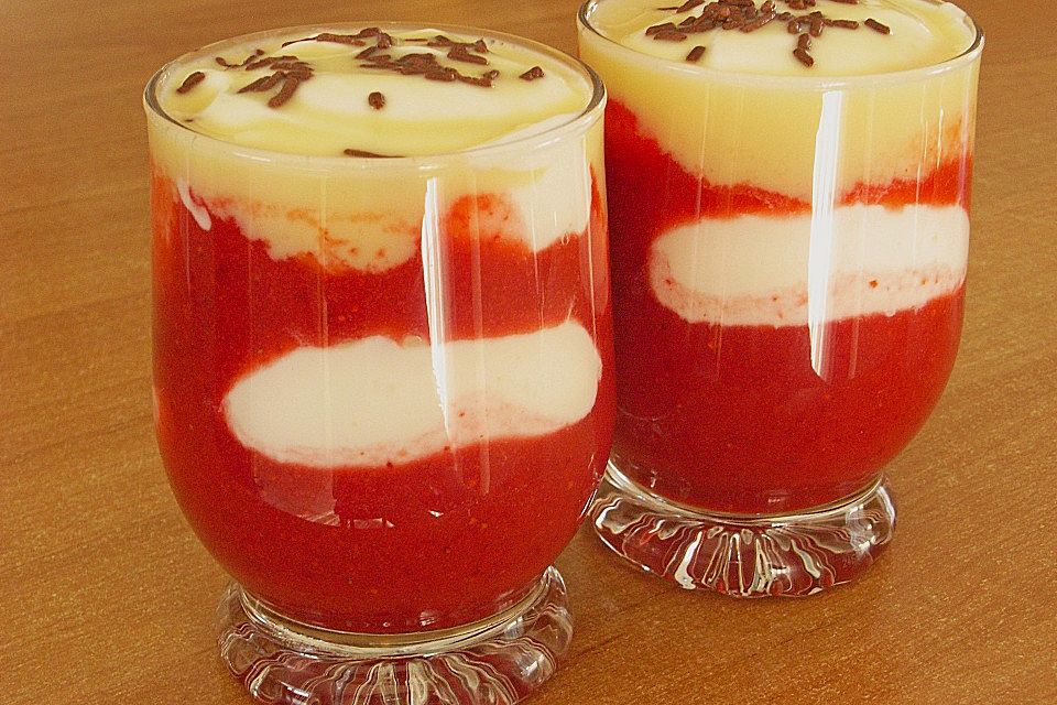 Quark - Himbeer - Schichttraum Quark - Himbeer - Schichttraum