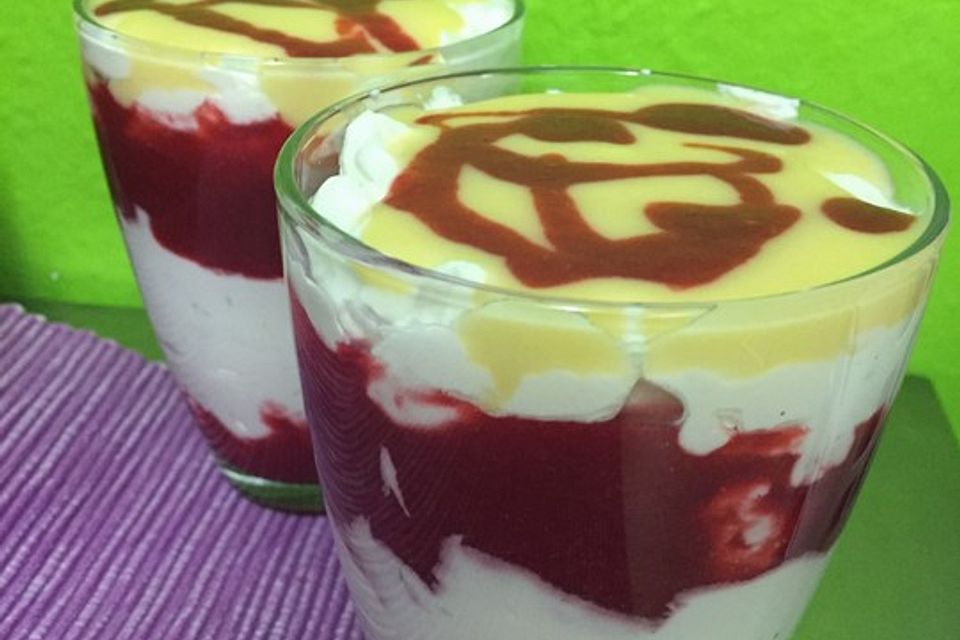 Quark - Himbeer - Schichttraum Quark - Himbeer - Schichttraum