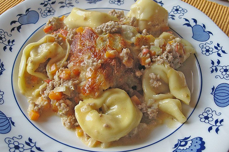 Tortellini - Auflauf mit Gorgonzola