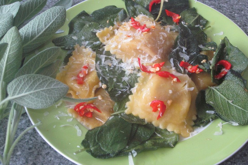 Ravioli mit Kürbis - Füllung