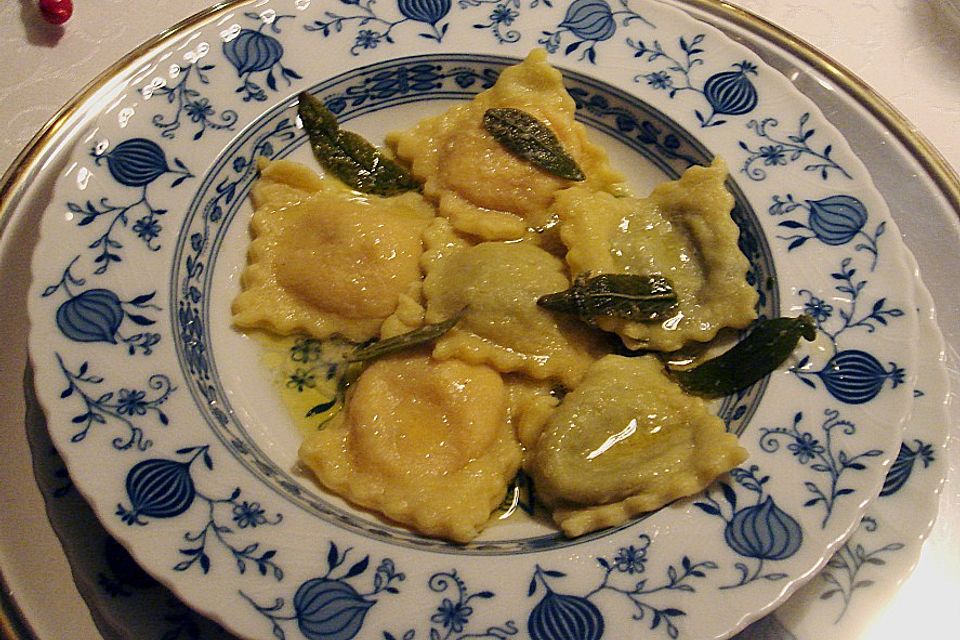 Ravioli mit Kürbis - Füllung