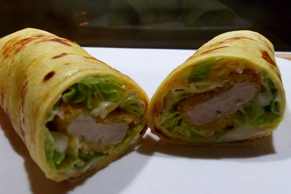 Chicken - Wraps mit Hühnchennuggets