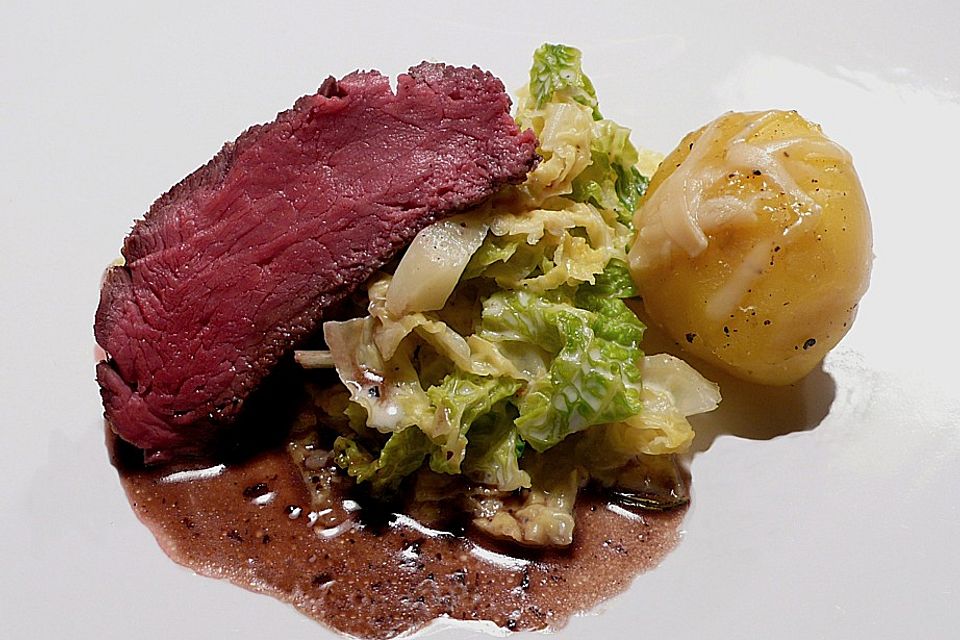 Rinderfilet mit Balsamicorahmsauce