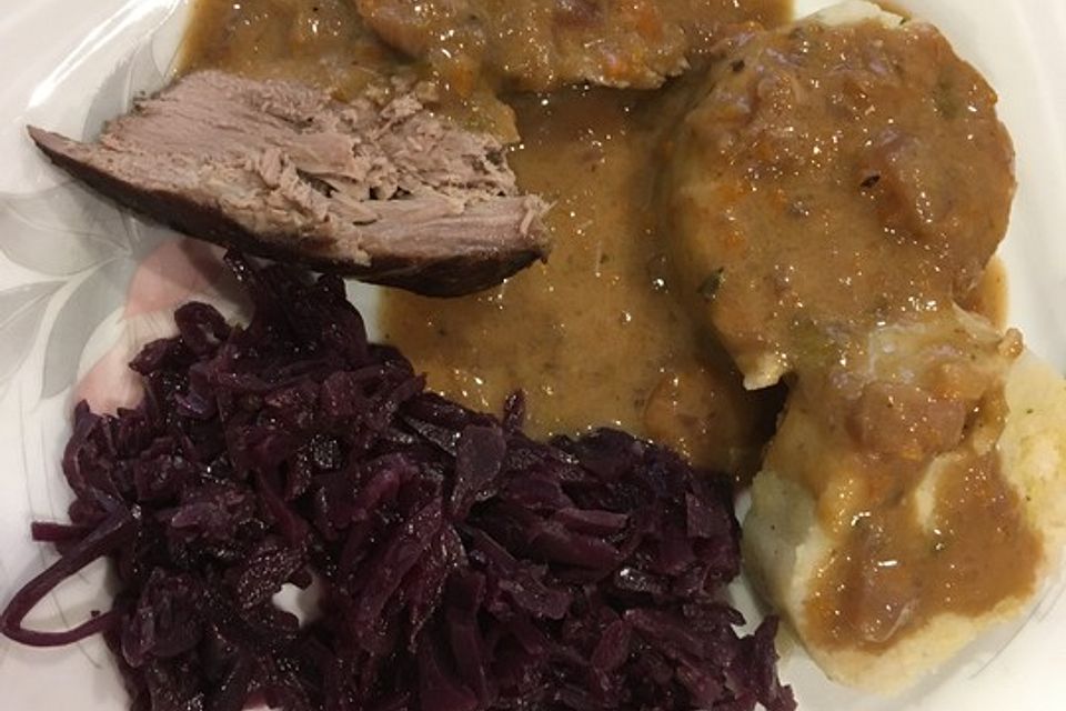 Mausis Rehrücken mit einer köstlichen Sauce