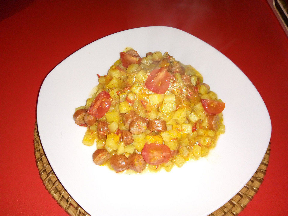 Gemüsepfanne mit Mettwurst von sschlumpfine| Chefkoch
