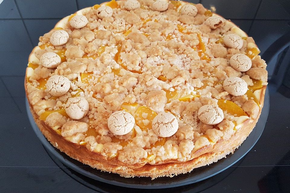 Pfirsich - Amarettini - Kuchen