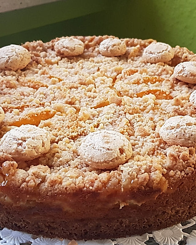 Pfirsich - Amarettini - Kuchen