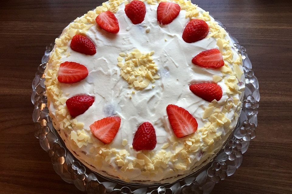 Schmand - Erdbeerkuchen