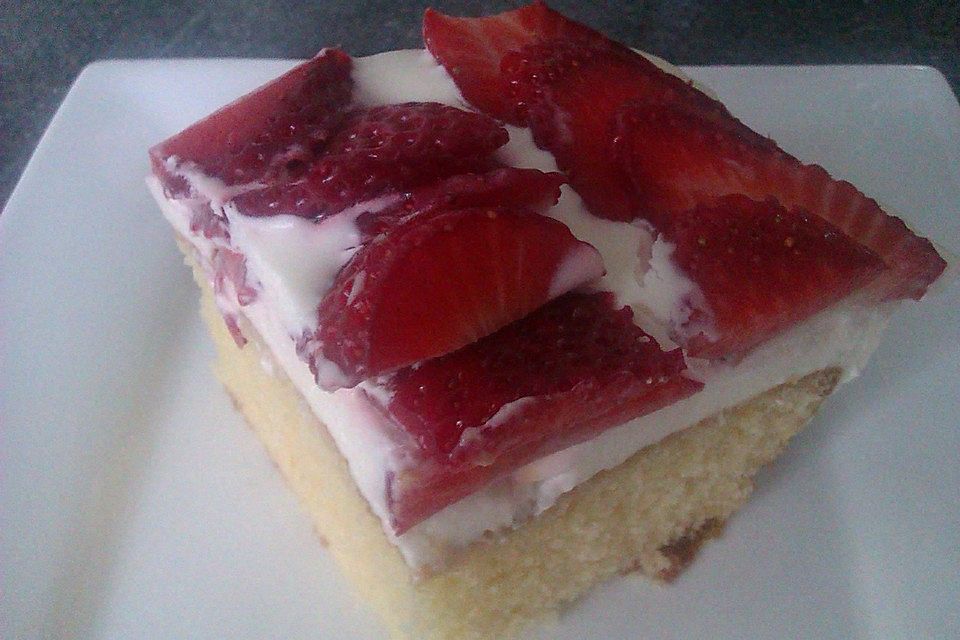 Schmand - Erdbeerkuchen