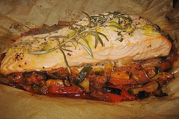 Pangasiusfilet auf Ratatouille von Mettwurst| Chefkoch