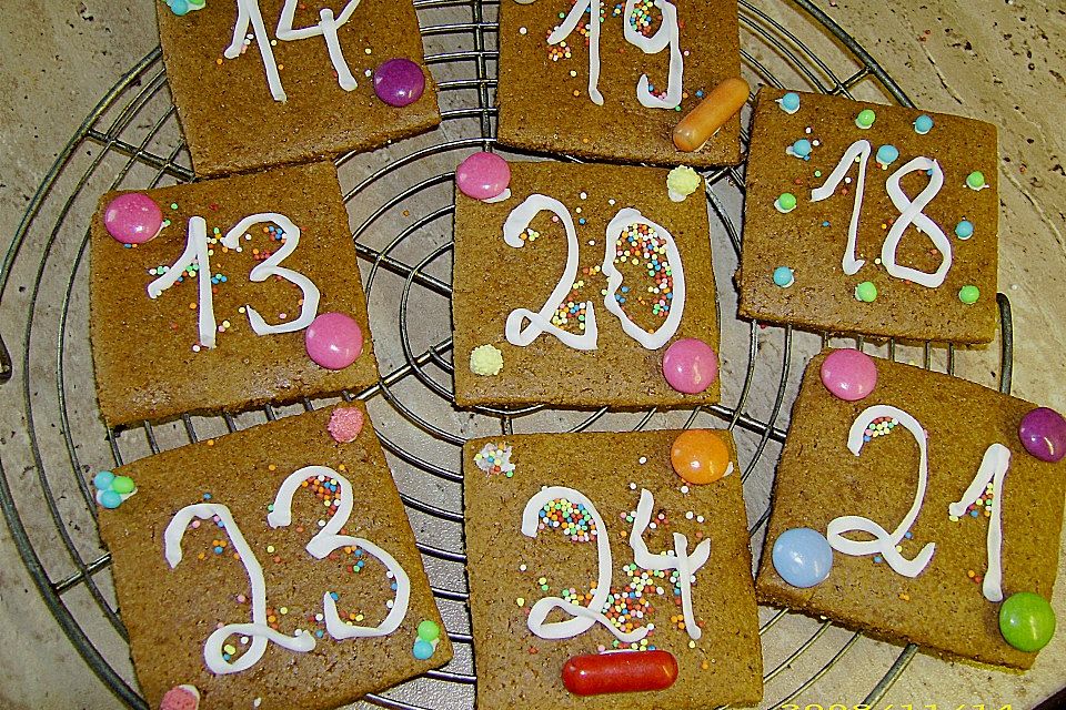 Plätzchen - Adventskalender