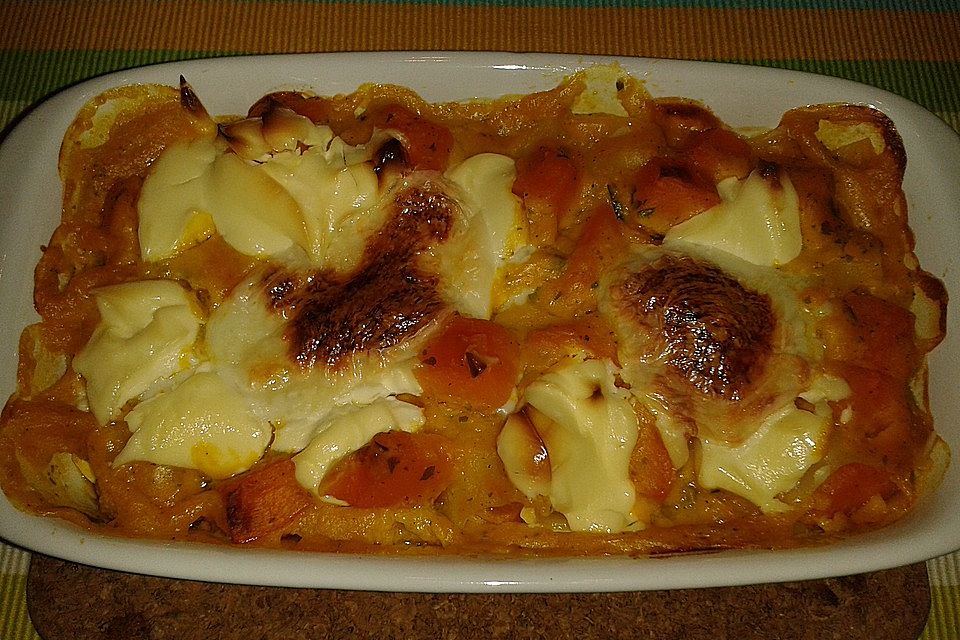 Kürbis - Mozzarella - Lasagne