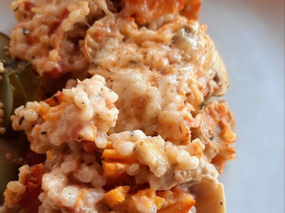 Auflauf mit Graupen und Kürbis| Chefkoch