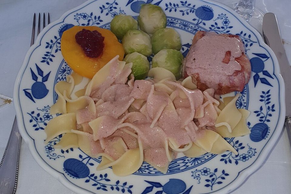 Schweinemedaillons in Portwein - Rahmsauce