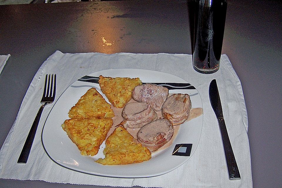 Schweinemedaillons in Portwein - Rahmsauce