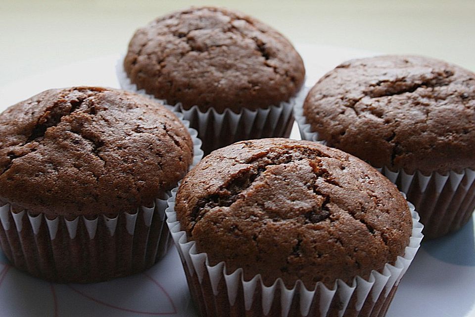 Double Chocolate Muffins Double Chocolate Muffins