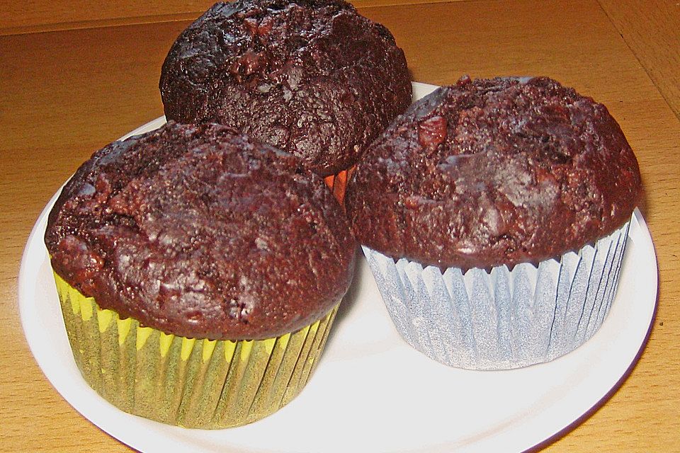 Double Chocolate Muffins Double Chocolate Muffins