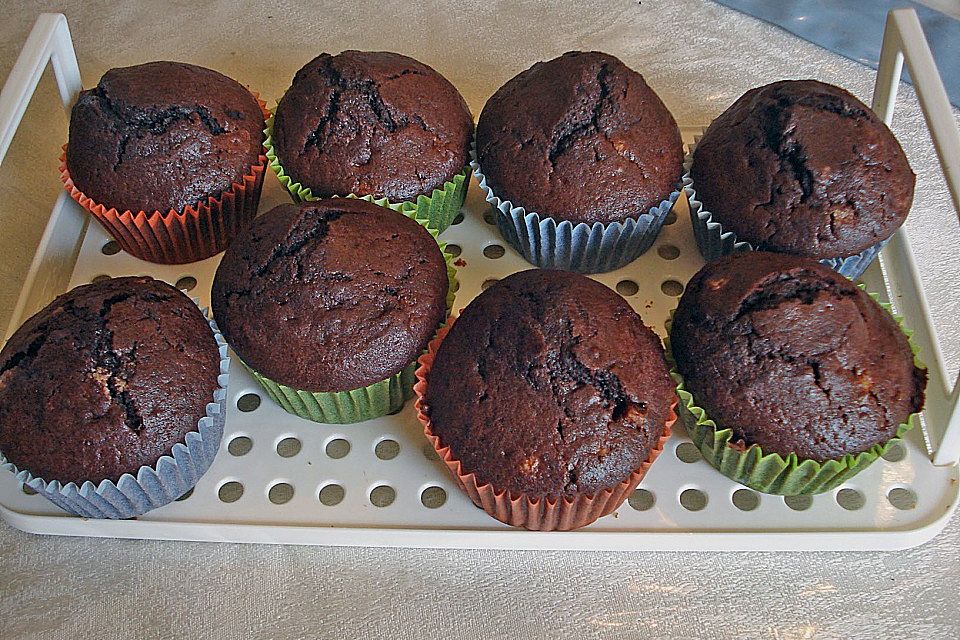 Double Chocolate Muffins Double Chocolate Muffins