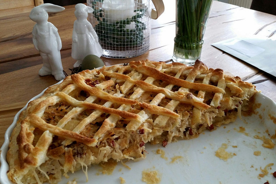 Sauerkraut-Ananas-Quiche