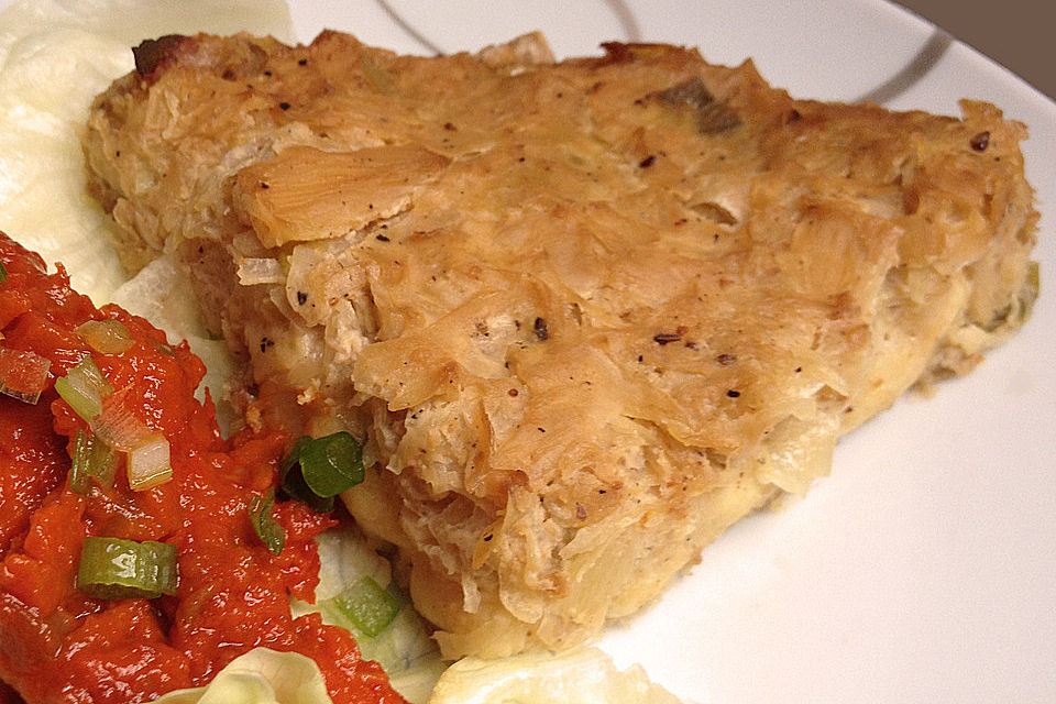 Sauerkraut-Ananas-Quiche