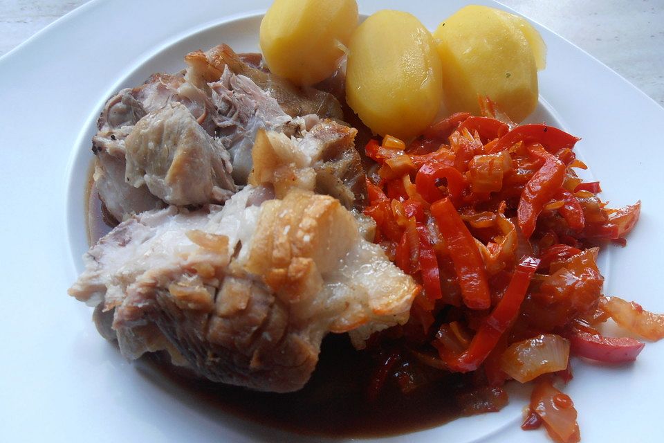 Eisbein gebraten