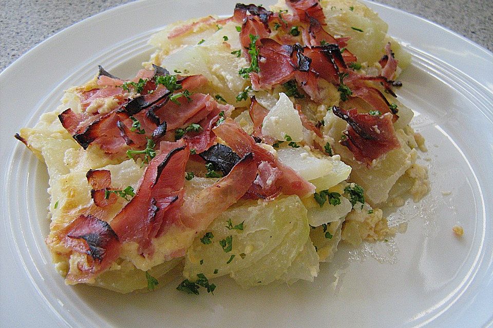 Überkrustete Kohlrabi