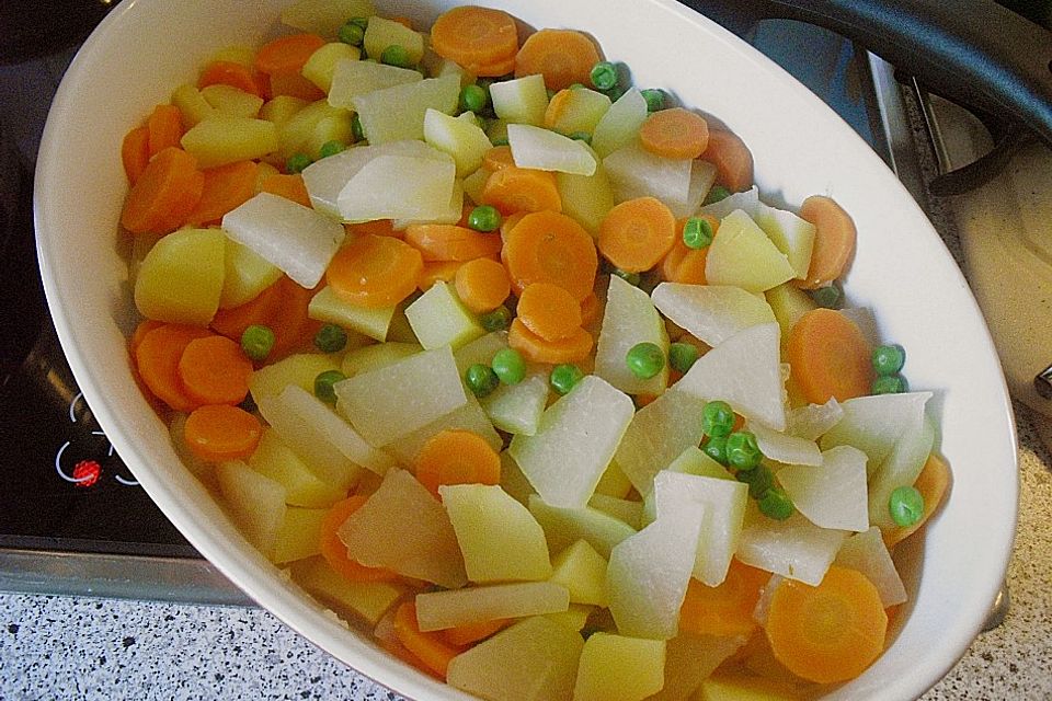 Überkrustete Kohlrabi Überkrustete Kohlrabi