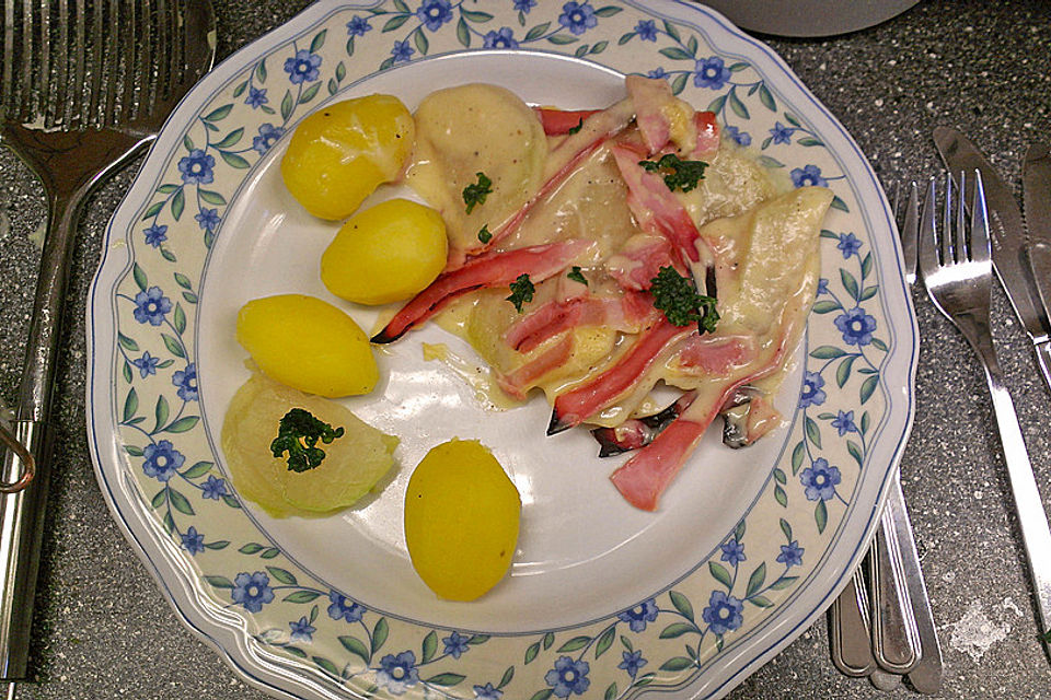 Überkrustete Kohlrabi Überkrustete Kohlrabi