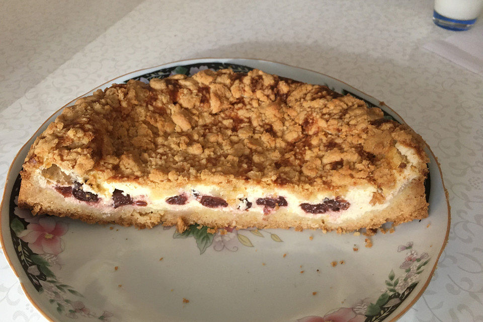 Kirschstreusel mit Quark