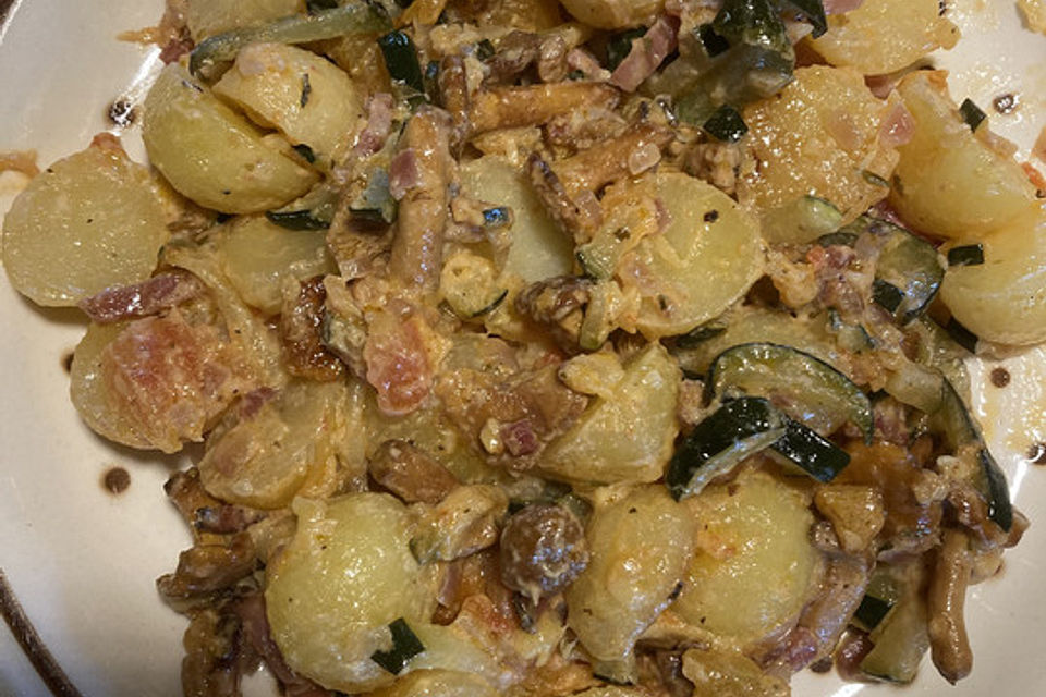 Zucchini - Pilz - Tomatenpfanne