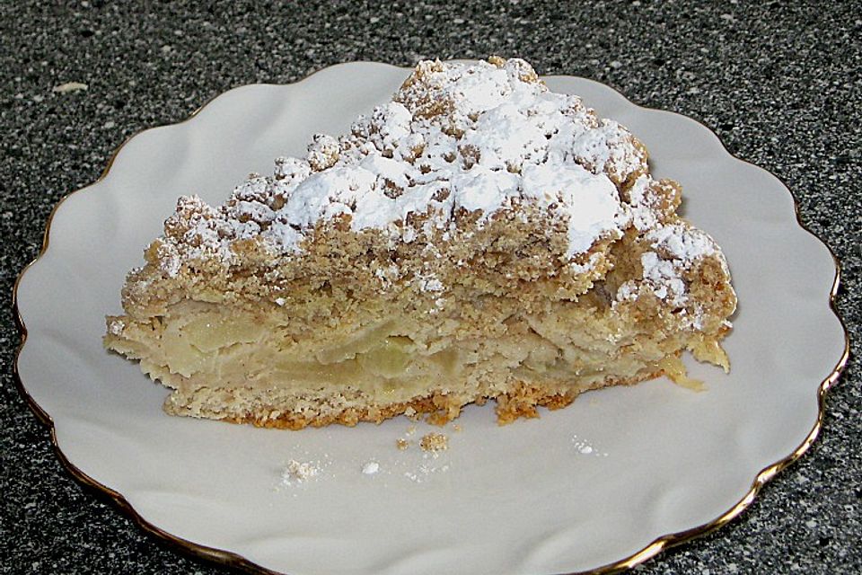 Sauerrahm - Apfelkuchen mit Streuseln