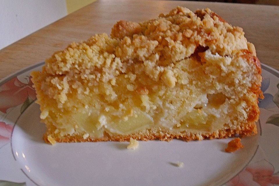 Sauerrahm - Apfelkuchen mit Streuseln