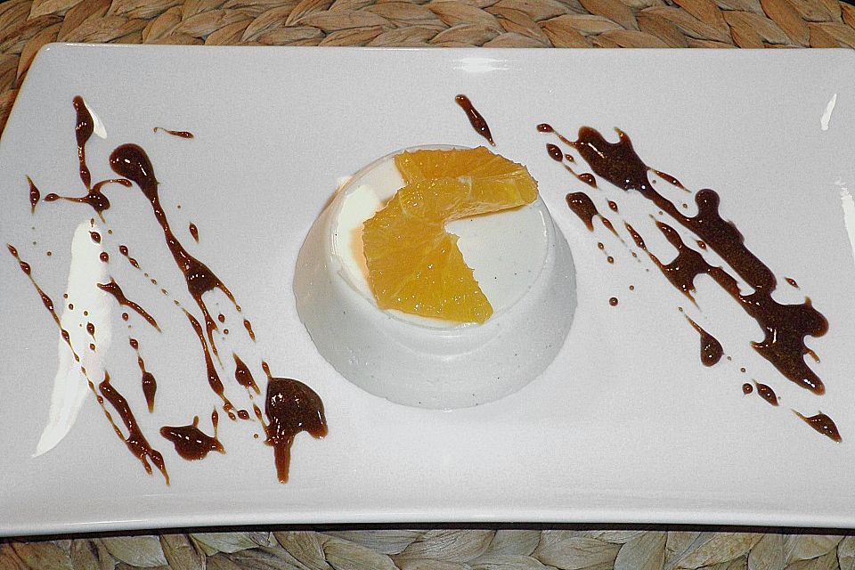 Orangen-Panna cotta