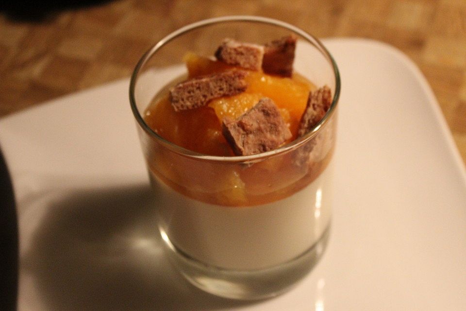 Orangen-Panna cotta