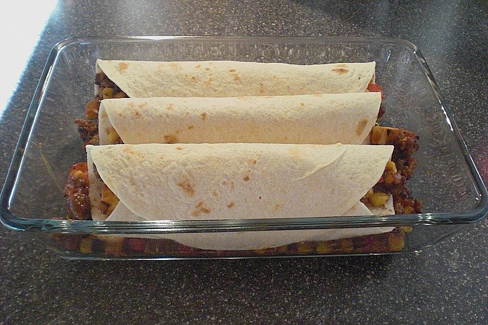 Tortillaauflauf nach mexikanische Art